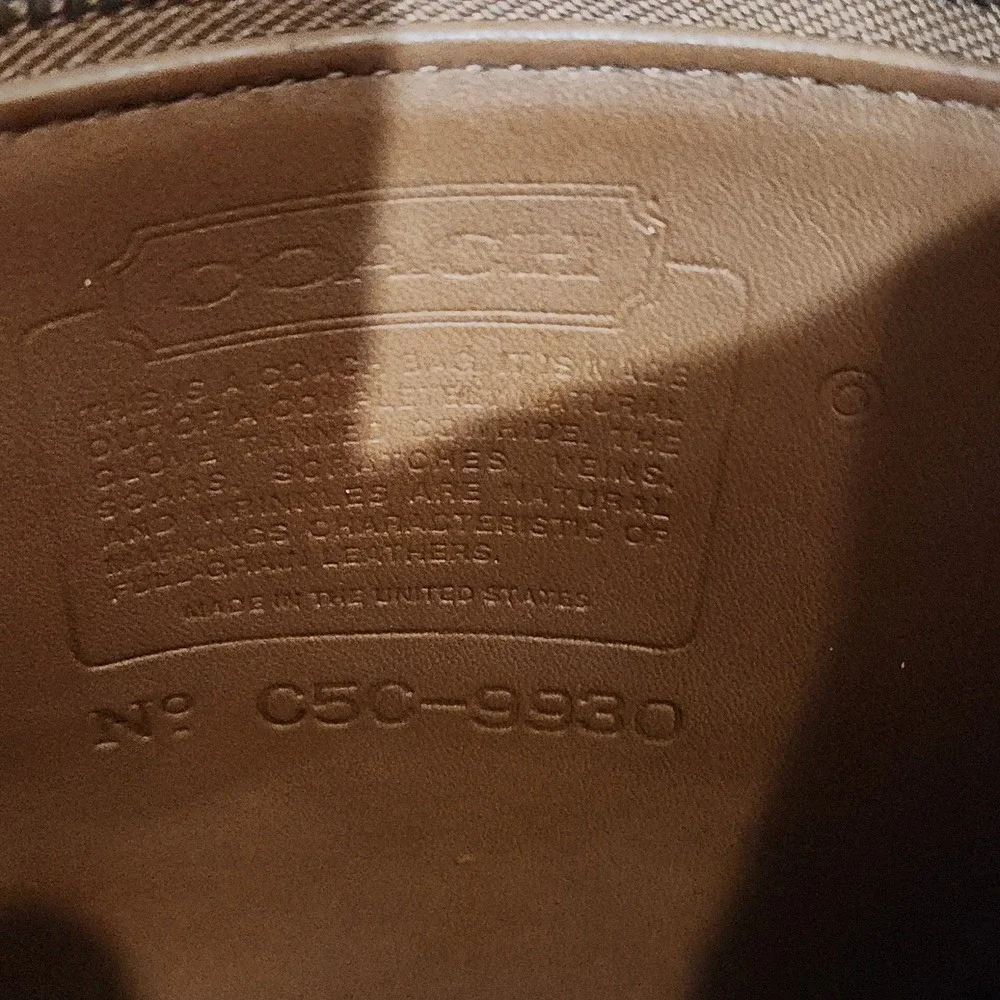 Vintage Coach Murphy Leather 9930 British Tan Long Strap Bonnie Brass Turnlock